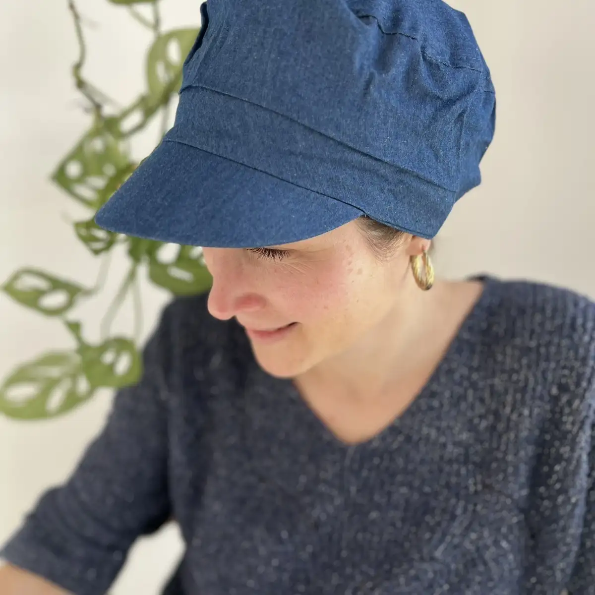 Casquette bleu denim